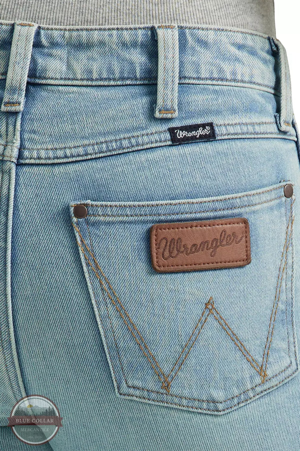 Wrangler 112346618 Bailey Mid Rise Trouser Jeans Back Detail View
