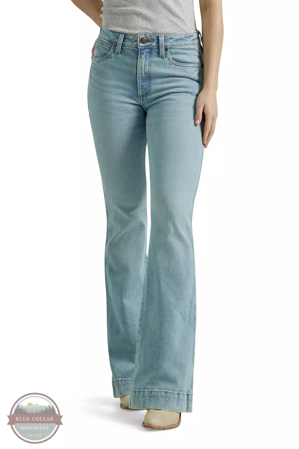 Wrangler 112346618 Bailey Mid Rise Trouser Jeans Front View