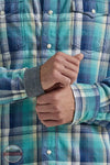 Wrangler 112346627 Retro Premium Western Snap Shirt Cuff Detail View