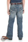 Wrangler 42JWXBB Kids 20X Vintage Bootcut Slim Fit Jeans in Breaking Barriers Back View