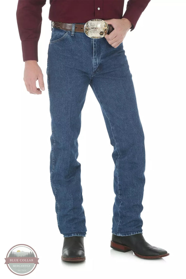 Wrangler 936GBK Cowboy Cut® Slim Fit Jeans in Stonewash Front View