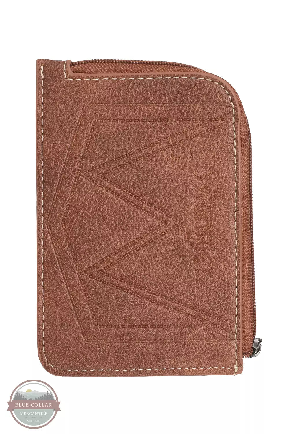 Wrangler WG2202-W005 Southwestern Mini Zip Wallet Back View