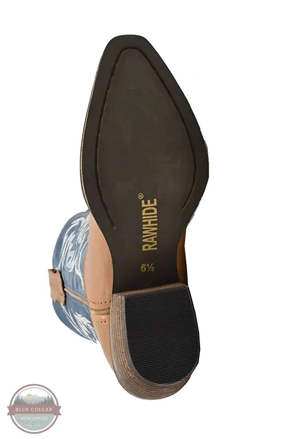 Abilene Boot Co. 5153 Rawhide Distressed Snip Toe Western Boot sole image