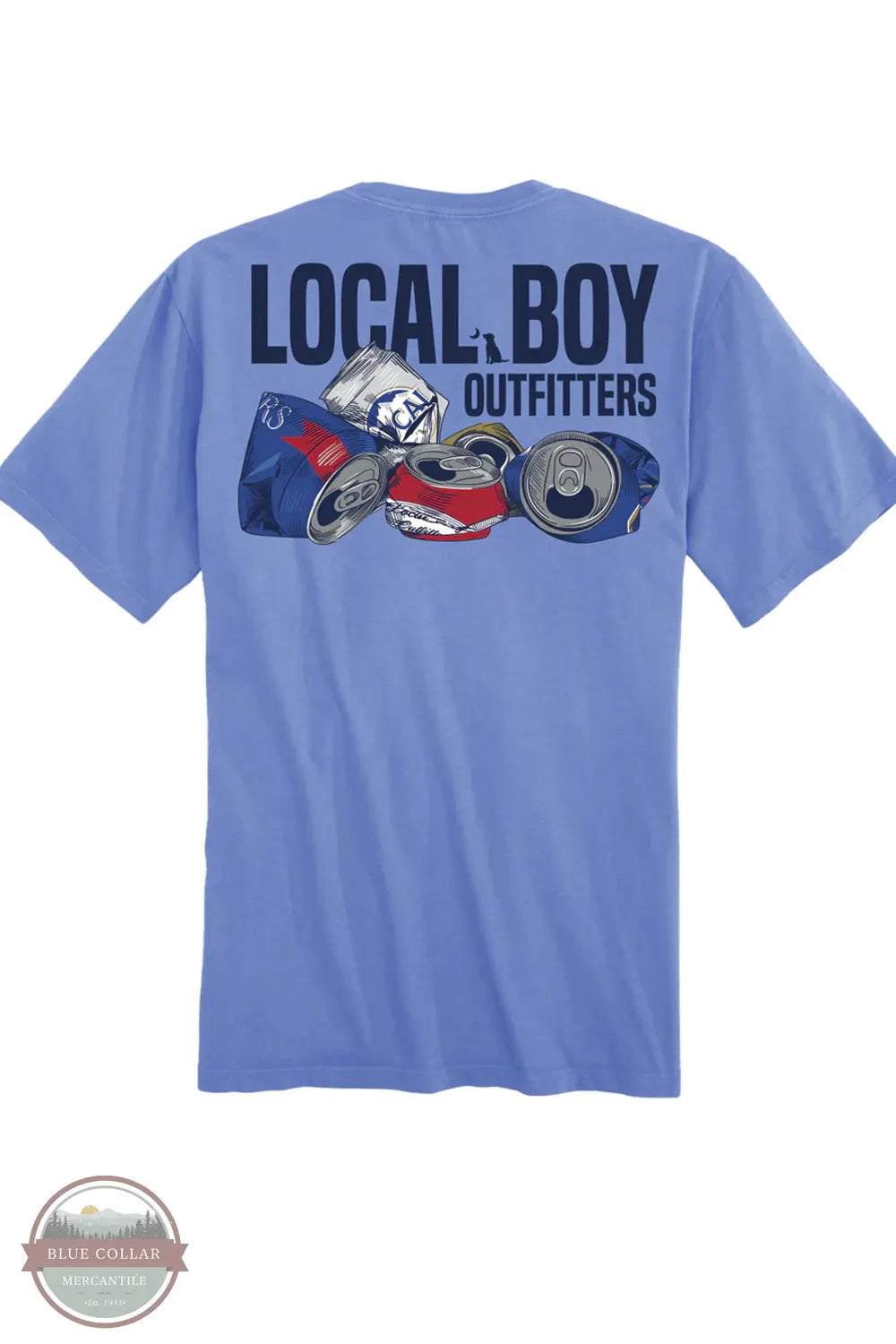 Local Boy Outfitters L1000711-MAR After Party T-Shirt in Marina Blue