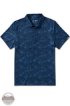 5.11 Tactical All Day Short Sleeve Polo Shirt in Pacific Navy Geobloom front view
