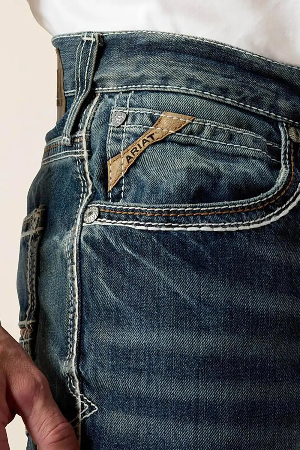 Ariat 10017511 M4 Coltrane Relaxed Boot Cut, front pocket