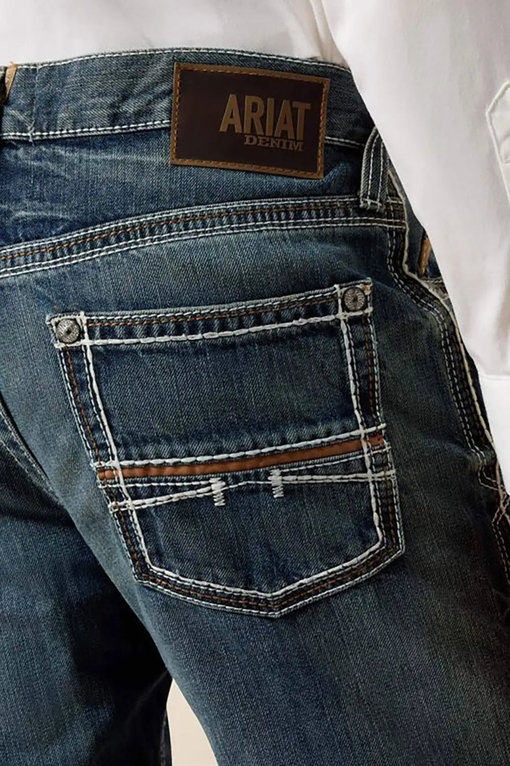 Ariat 10017511 M4 Coltrane Relaxed Boot Cut, rear pocket