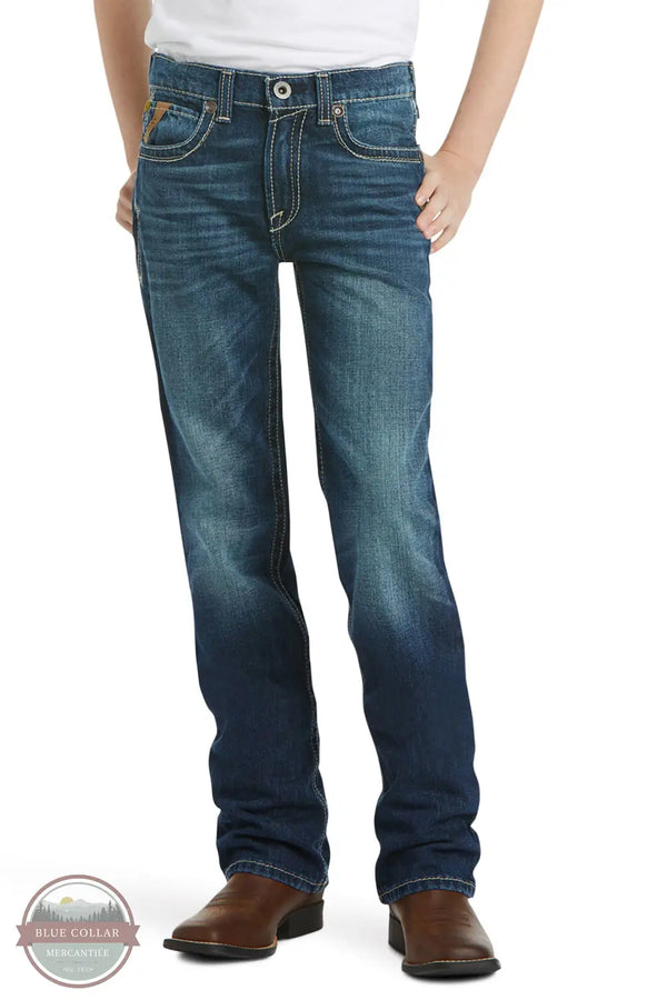 Ariat 10018338 B5 Slim Boundary Stackable Straight Leg Jean, front