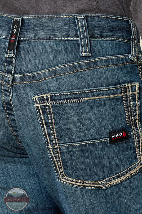 Ariat 10023467 Flame Resistant Relaxed Bootcut Denim Jean, rear pocket