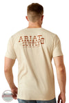 Ariat 10058889 Ariat Supply Company Short Sleeve T-Shirt in Natural, rear