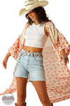 Ariat 10060385 Paige Duster Senora Border Print model twirling