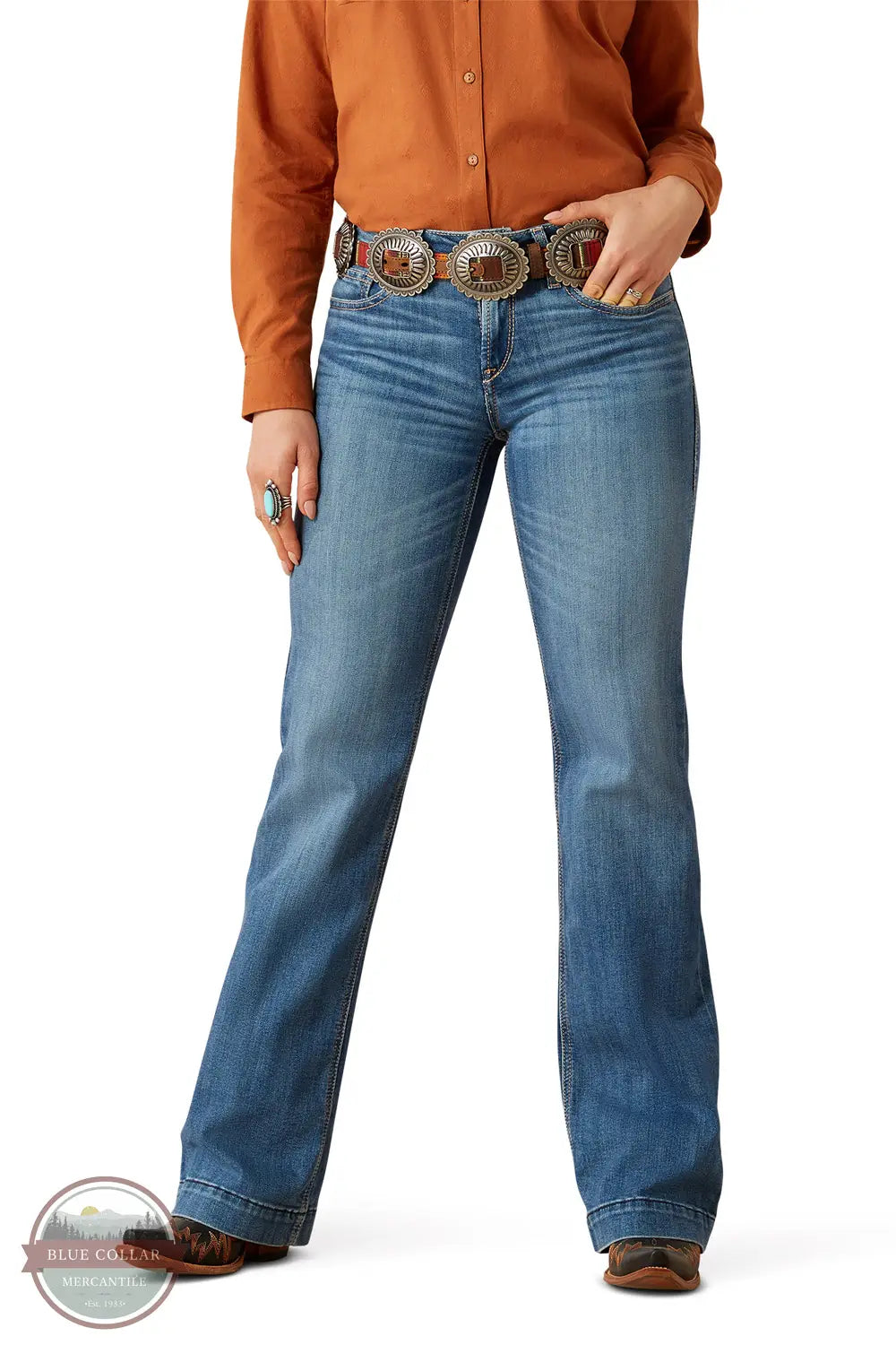 Ariat 10061726 Perfect Rise Isabelle Wide Trouser Jean, front