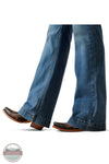 Ariat 10061726 Perfect Rise Isabelle Wide Trouser Jean, cuff and leg design
