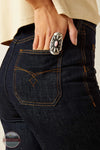 Ariat 10061760 Ultra High Rise Tomboy Utility Jeans, rear pocket