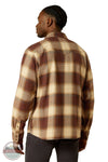 Ariat 10062221 Hudson Retro Plaid Long Sleeve Shirt in Brown, rear