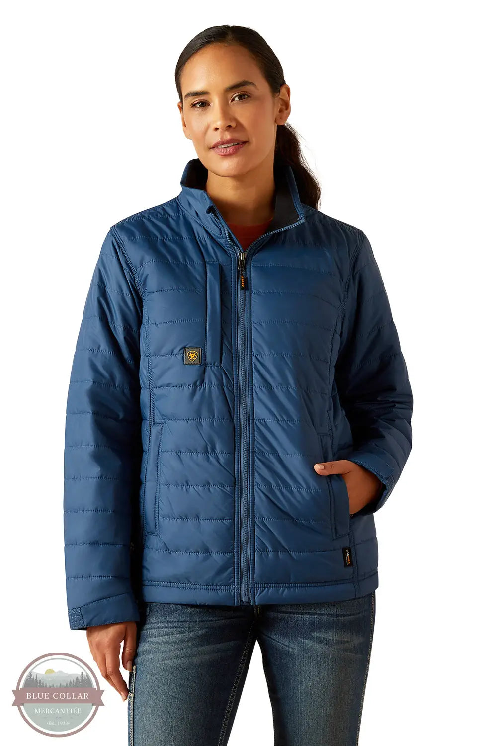 Ariat 10062278 Rebar Cordura Ripstop Lightweight Insulated Jacket in Blue, front