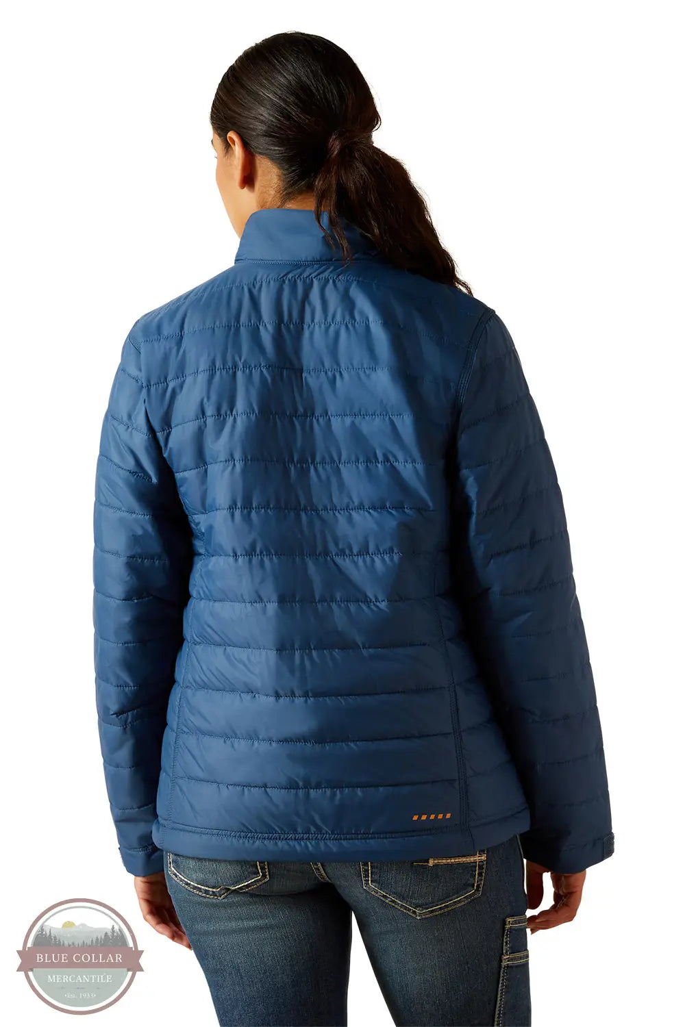 Ariat 10062278 Rebar Cordura Ripstop Lightweight Insulated Jacket in Blue, rear