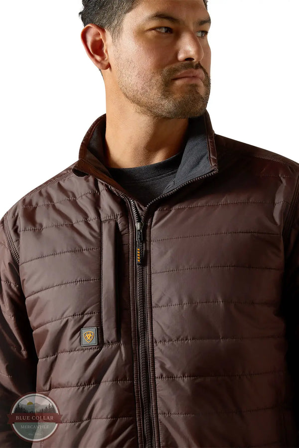 Ariat 10062279 Rebar Cordura Ripstop Lightweight Insulated Jacket in Brown, zoom