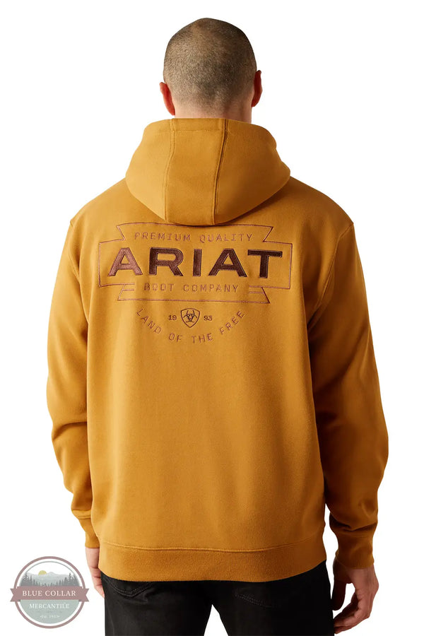 Ariat 10062495 Simple Buckle Hoody in Gold Tan, rear