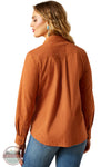 Ariat 10062672 REAL Billie Jeans Tone-on-Tone Long Sleeve Shirt in Orange, rear