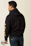 Ariat 10062710 Rebar Lightweight Sleeve Logo Hoody, rear