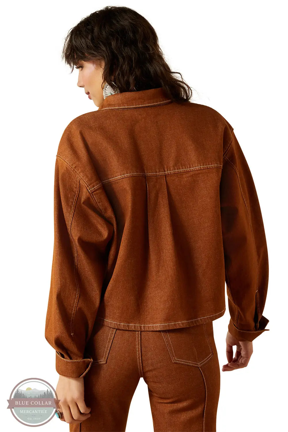 Ariat 10063166 Boxy Cropped Denim Jacket, rear