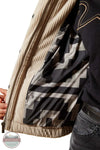 Ariat 10065958 Swirls Puffer Jacket in Tan, inside