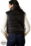 Ariat 10065974 Echo Reversible Black Vest, leather rear