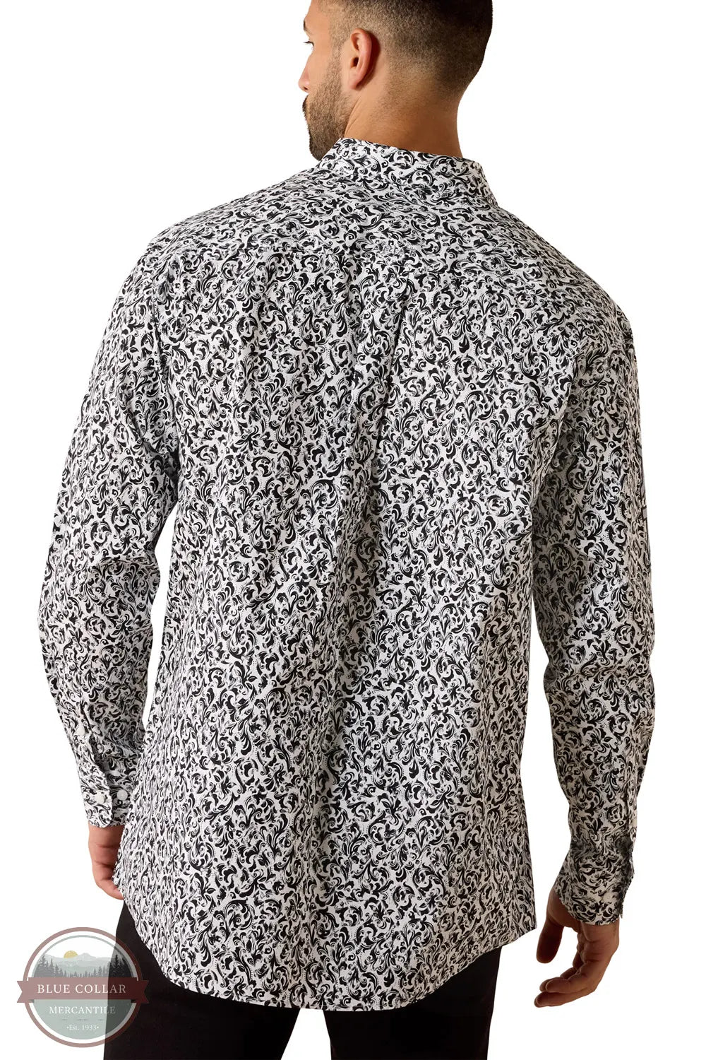 Ariat 10071029 Team Janson Classic Fit Long Sleeve Shirt back view