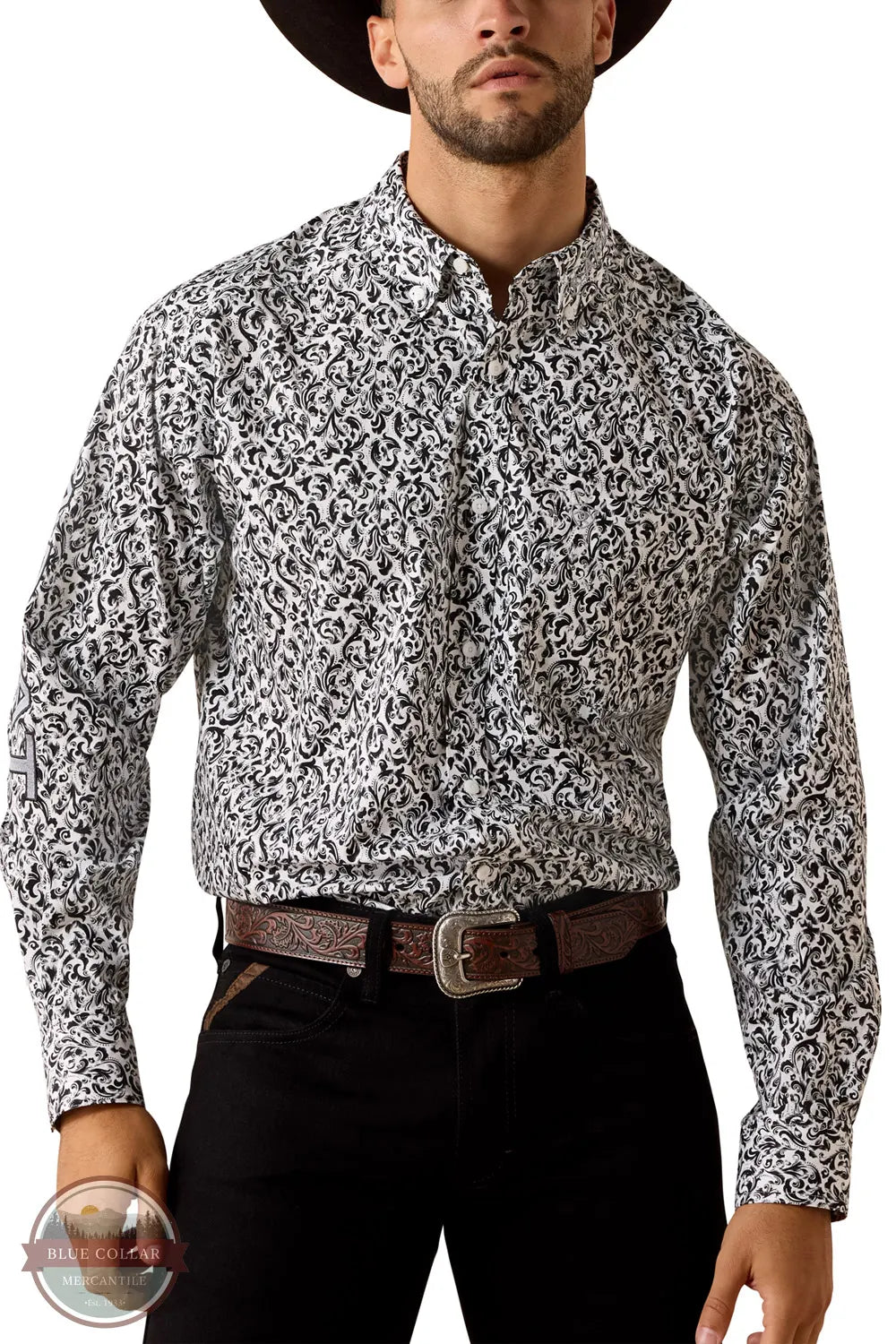 Ariat 10071029 Team Janson Classic Fit Long Sleeve Shirt front view