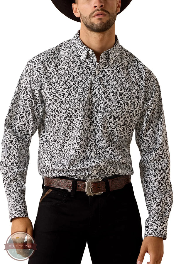 Ariat 10071029 Team Janson Classic Fit Long Sleeve Shirt front view