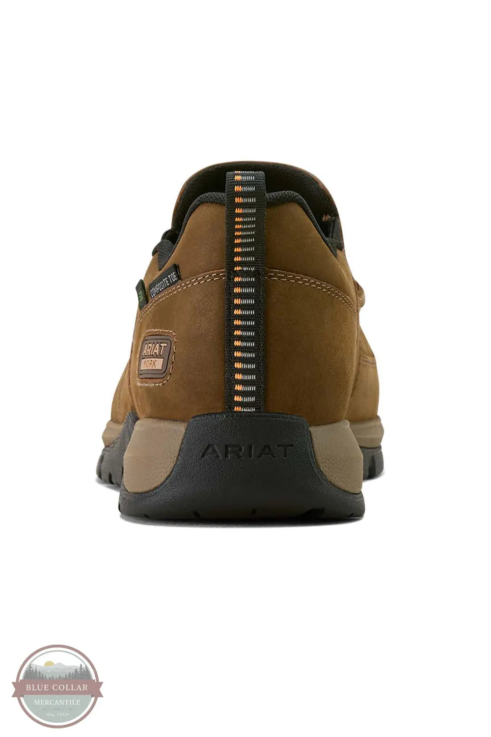 Ariat 10073358 Edge Slip-On Composite Toe Work Shoe back heel view