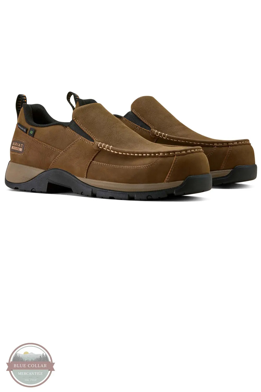 Ariat 10073358 Edge Slip-On Composite Toe Work Shoe pair shown together