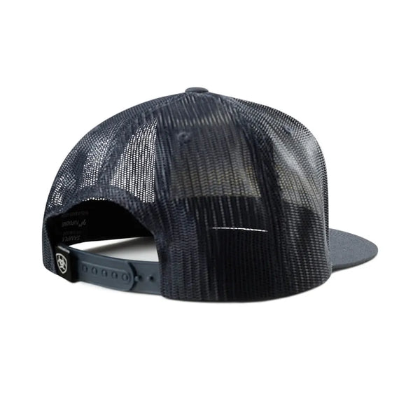 Ariat A300092103 Men's Shield &amp; Boot Stitch Ribbon Snapback Cap back view