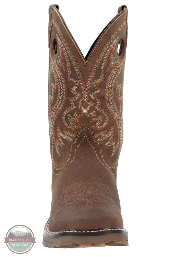Durango DDB0527 Bark Brown Square Toe Western Pull-On Boot front view