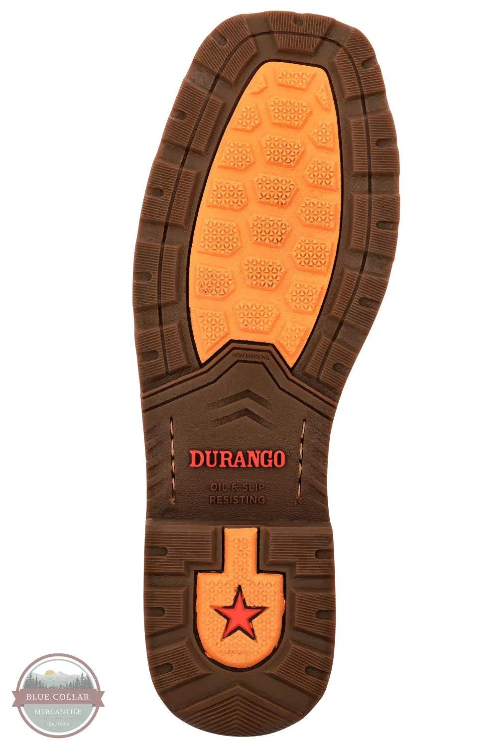 Durango DDB0527 Bark Brown Square Toe Western Pull-On Boot outersole view