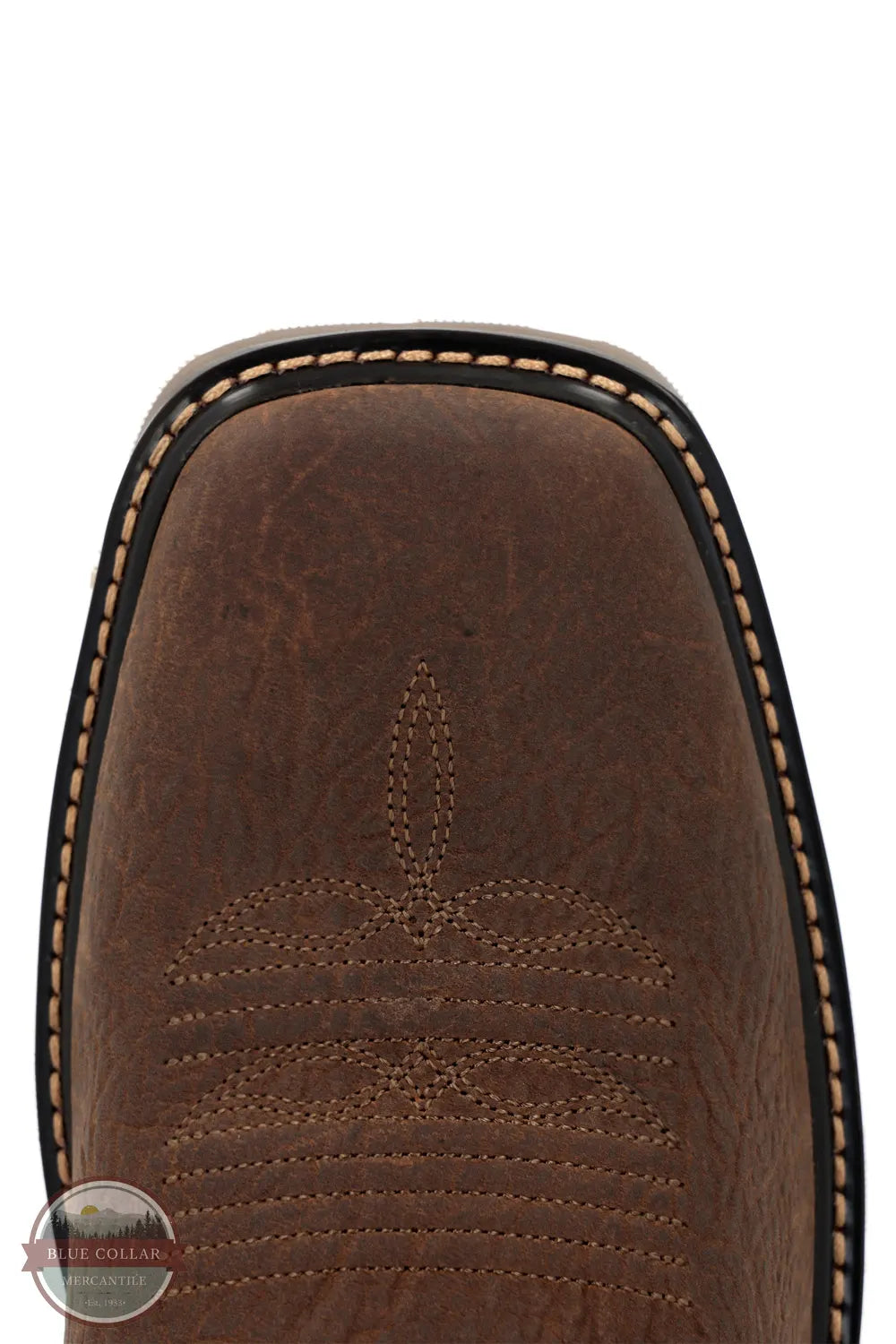 Durango DDB0527 Bark Brown Square Toe Western Pull-On Boot square toe view