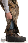 Berne BB21APX Youth Softstone Insulated Bib Overall in Realtree APX Camouflage leg zipper detail