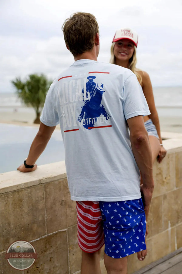 Local Boy Outfitters Beer Wrangler T-Shirt L1000716-CBY lifestyle image on male model