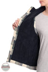 Berne WV16 Women's Insulated Flannel Vest, inside
