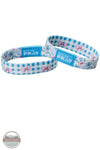 Versible's Blue Belle Tap To Pray® Wristband both sides shown