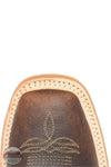Double H Bowie Union Built Men's 11" Bison Leather Square Toe Roper toe view