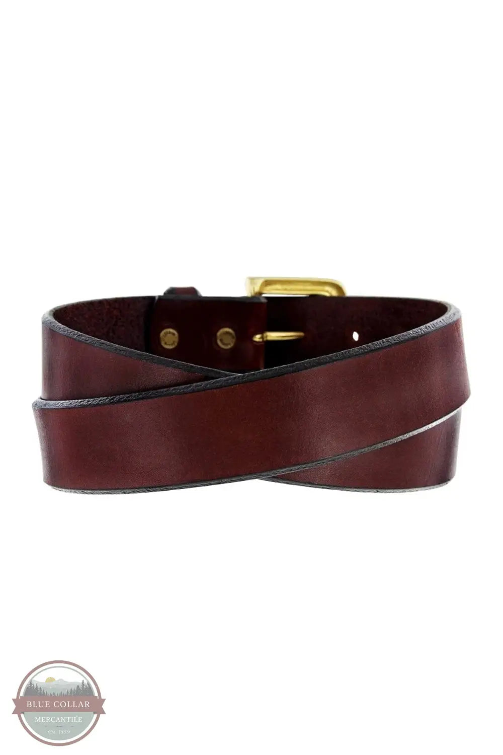 Brighton 21807 English Bevel Latigo Belt in Brown, rear