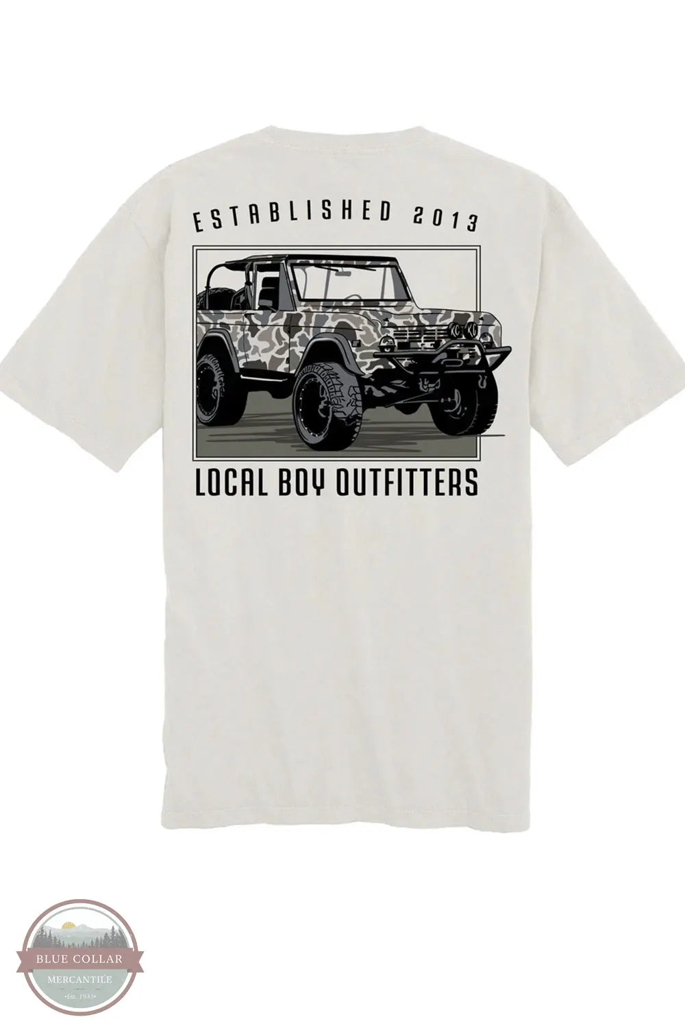 Local Boy Outfitters L1000749-SIL Bronco LCF T-Shirt in Silver