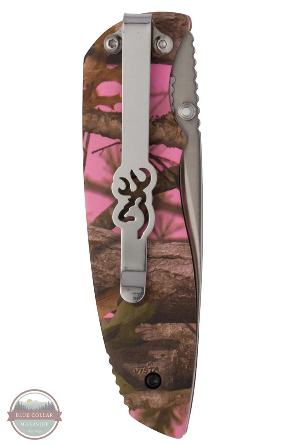 Browning 3220250 Every Day Carry Pink Camo Knife closed