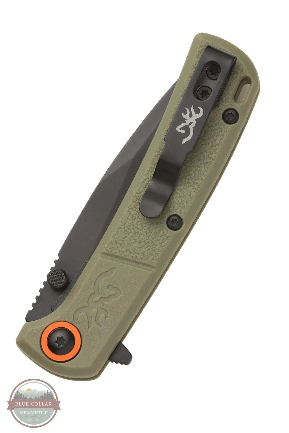 Browning 3220513 Buckmark Slim Sage EDC Knife folded