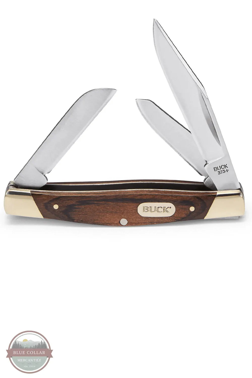 373 Trio Pocket Knife by Buck Knives 0373BRS-B all 3 blades