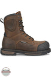 Carolina CA3701 Men's Blockade 8" Heat Resisting Waterproof Composite Toe Work Boot in Dark Brown side view