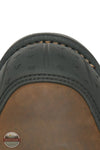 Carolina CA3701 Men's Blockade 8" Heat Resisting Waterproof Composite Toe Work Boot in Dark Brown toe view