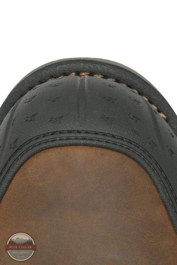 Carolina CA3701 Men's Blockade 8" Heat Resisting Waterproof Composite Toe Work Boot in Dark Brown toe view